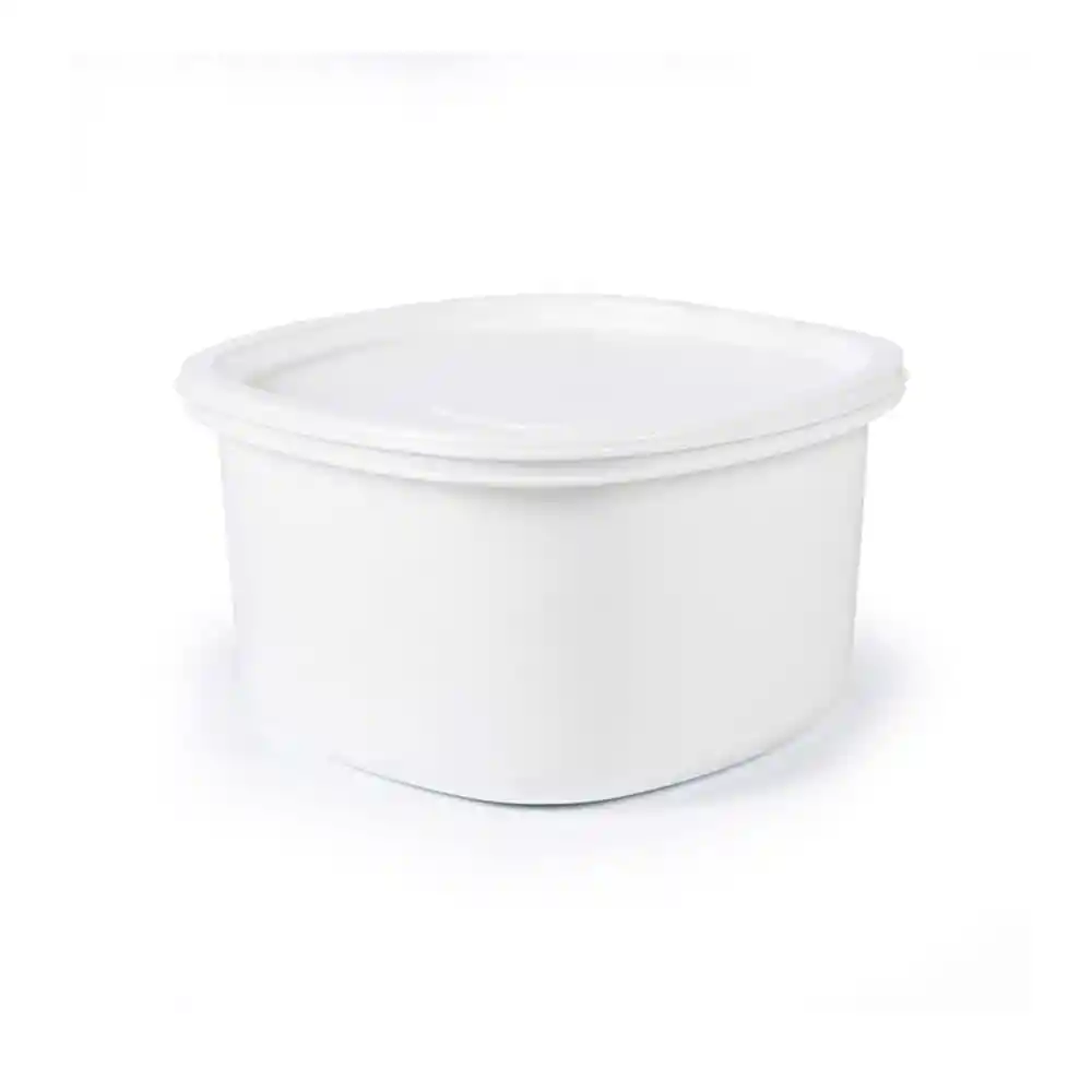 Recipiente Plus Cuadrado Blanco Congelacion
