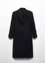 Abrigo Poderio Negro Talla L Mujer Mango