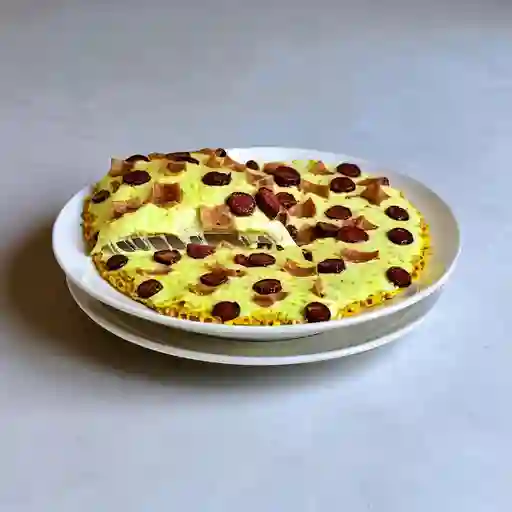 Pizza Jamón y Cabano X8