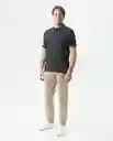 Camiseta Polo Masculino Negro Sombrio Ultraoscuro S Chevignon