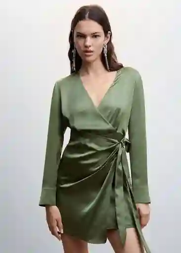 Vestido Sabrina2 Verde Talla XL Mujer Mango