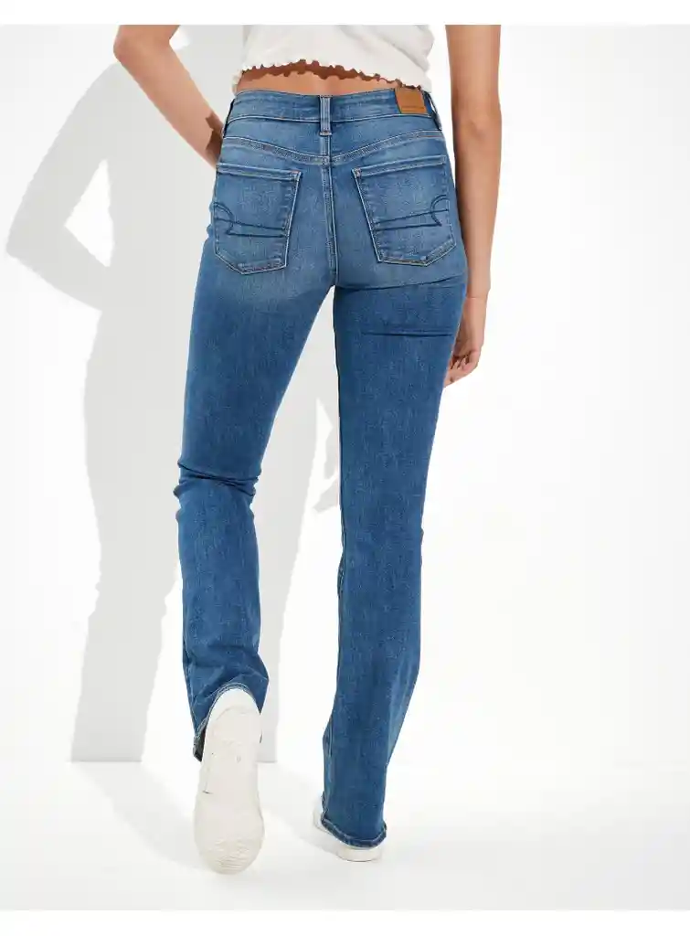 Jean Skinny Azul Talla 10 Short Mujer American Eagle