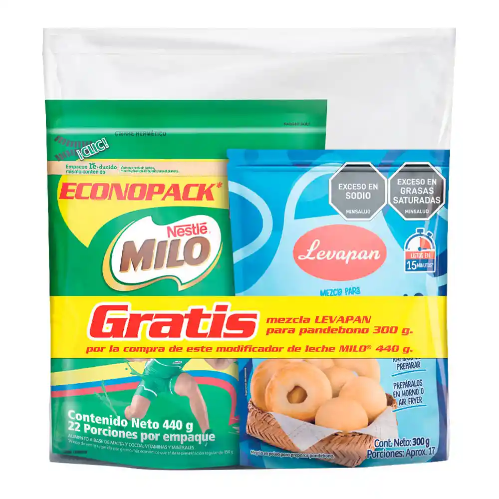 Milo Econopack Gratis Mezcla Pandebono