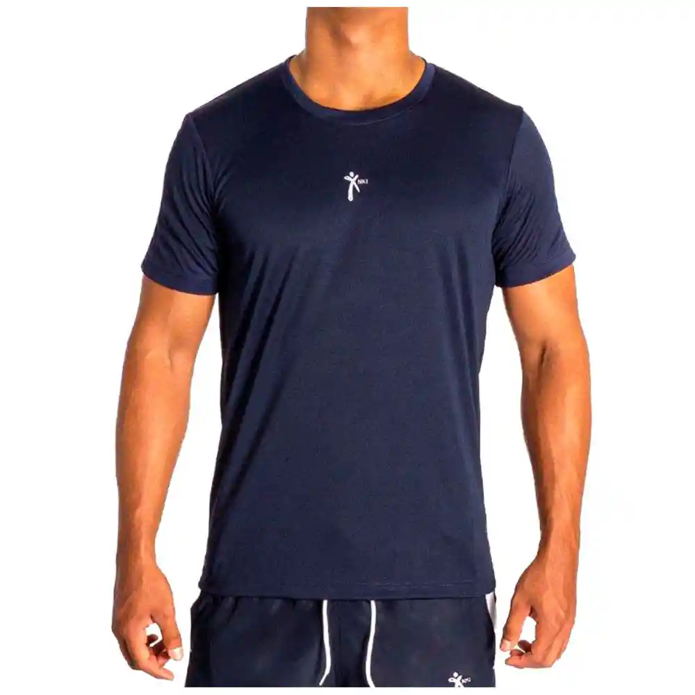 Camiseta Manga Corta Ref.8319 Nki Azul Oscuro Talla Xs