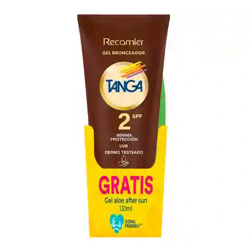 Bronceador Tanga Gel Spf2 Gratis Gel