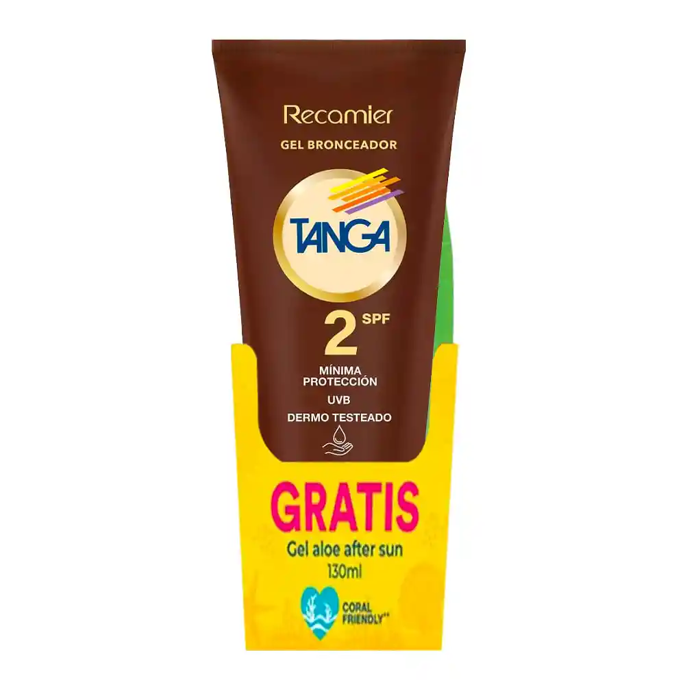 Bronceador Tanga Gel Spf2 Gratis Gel