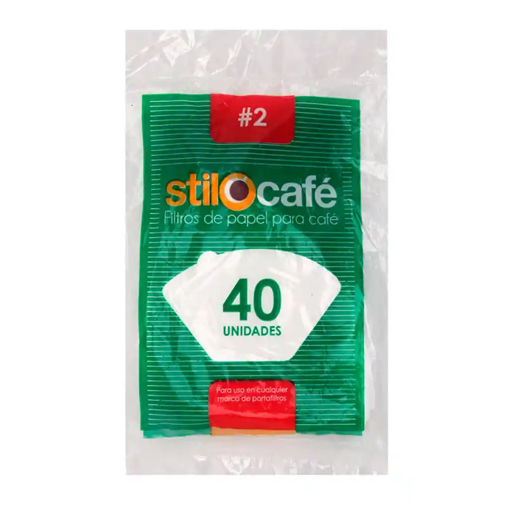  Stilocafé Filtro de Papel para Cafetera #2 