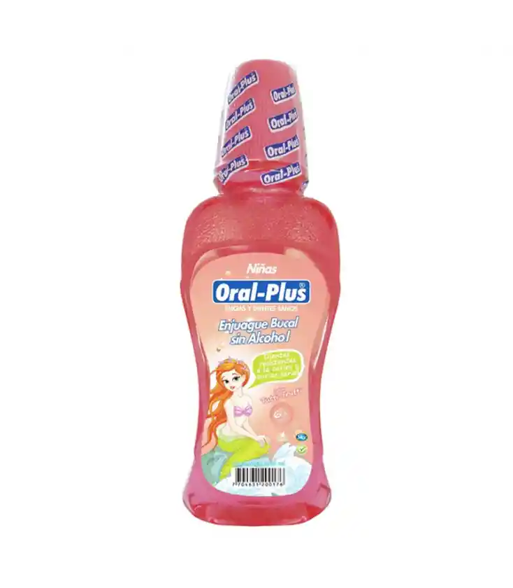 Oral-Plus Enjuague Bucal Sabor Tutti Frutti Niñas 6+