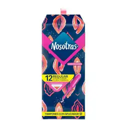 Nosotras  Tampones Aplicador Regular12 Und