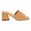 Sandalias Tacón Hook Beige Talla 37