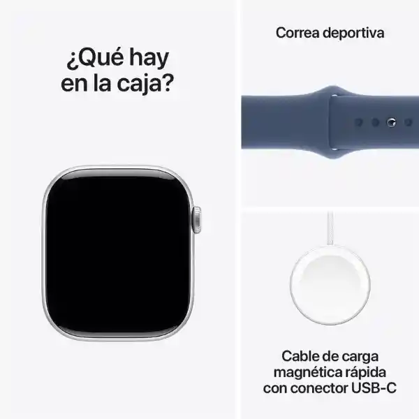 Apple Watch Series 10 Gps Silver Aluminium Case With S/M 46 mm