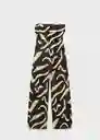 Enterizo Mono Plumas Negro Talla L Mujer Mango