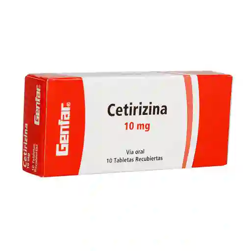 Cetirizina Tabletas Recubiertas (10 mg )