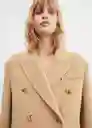 Abrigo Paraiso Beige Talla 18 Mujer Mango