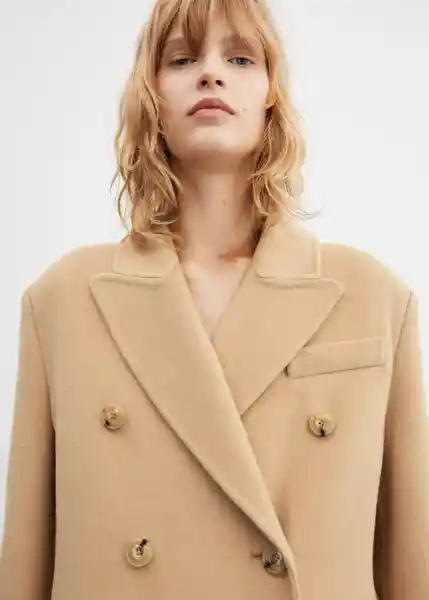Abrigo Paraiso Beige Talla 18 Mujer Mango