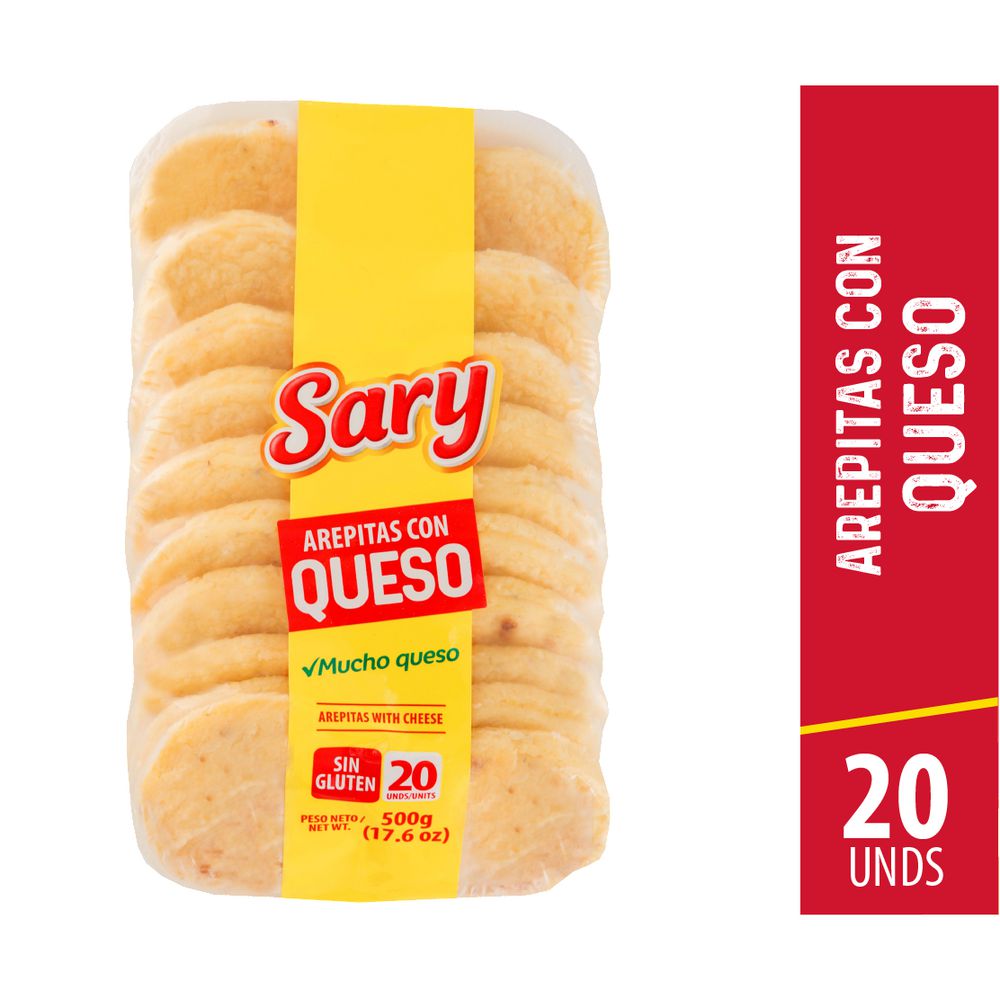 Sary Arepitas con Queso 500 g