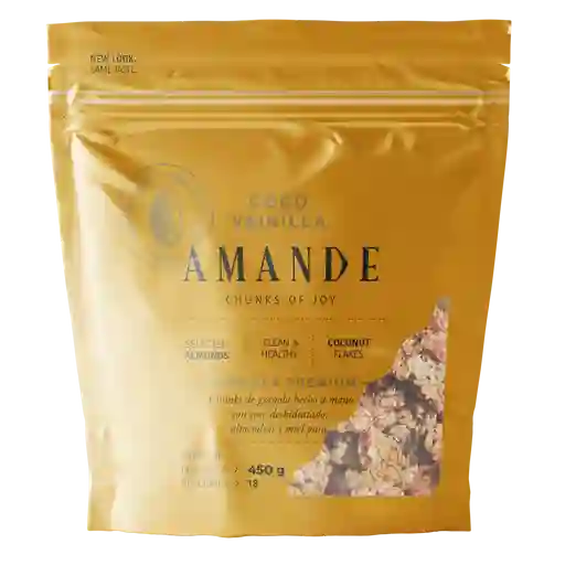 Bolsa de 450 gramos sabor coco vanilla