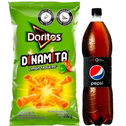 Combo Pepsi Cero + Doritos Dinamita Limón