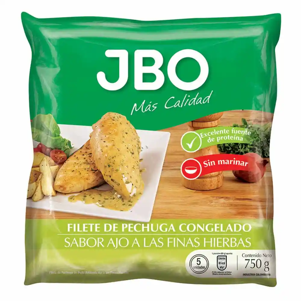 Jbo Filete de Pechuga Ajo a Las Finas Hierbas