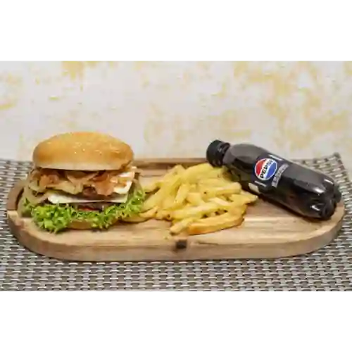 Combo Hamburguesa Encebollada