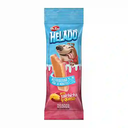 Dr. Zoo Helado para Perros Sabor a Salchicha y Queso