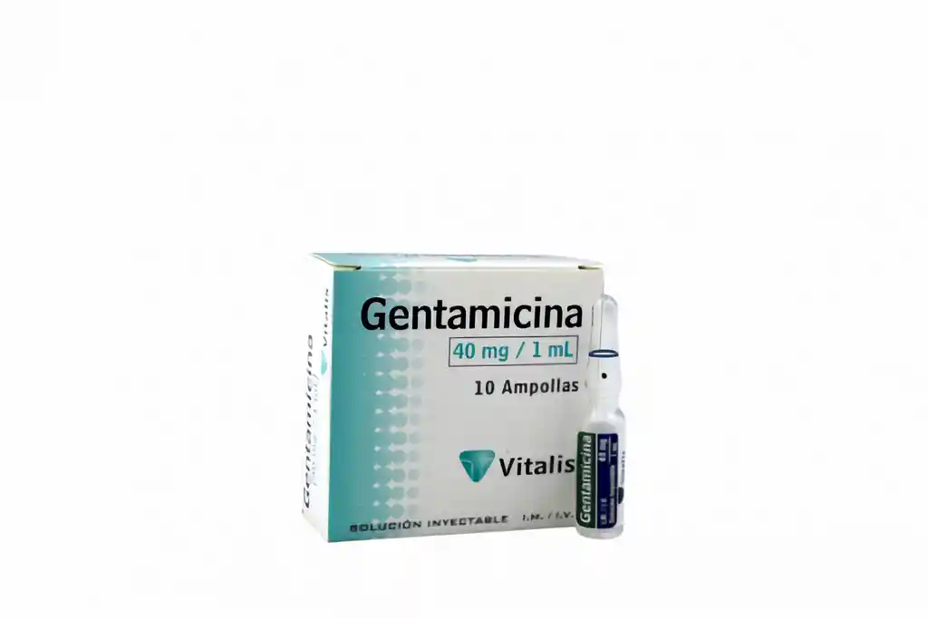 Vitalis Ci Gentamicina 40 Mg/1 mL 10 Ampollas Vt