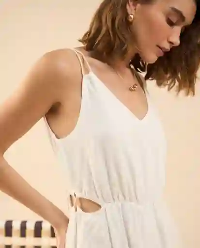 Vestido Nevisca Crudo Claro Talla S 692G004 Esprit