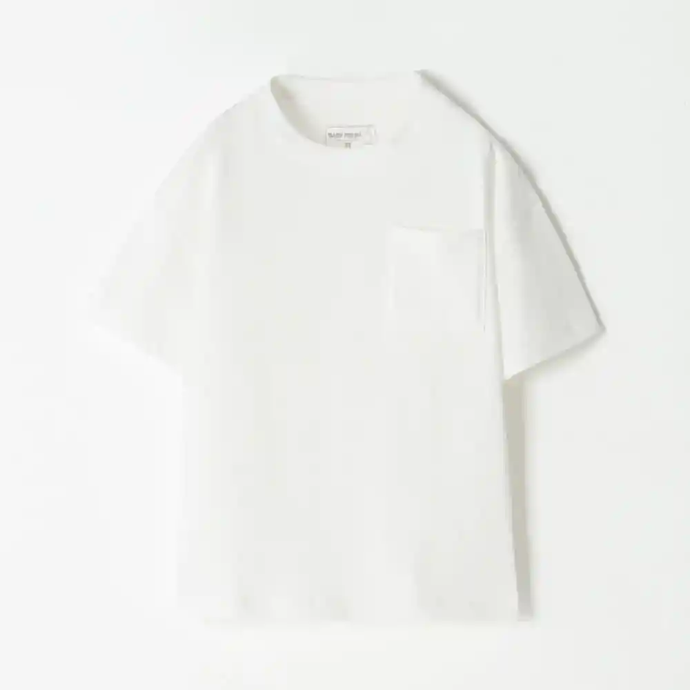 Camiseta Cuello Redondo Manga Corta en Algodón Bebito David Baby Fresh Talla 2t