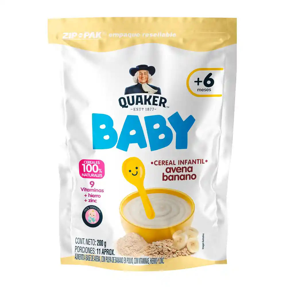 Baby Quaker Banano 200g