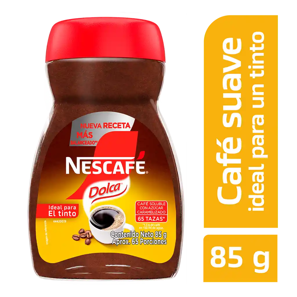 Café instantáneo NESCAFÉ Dolca x 85g