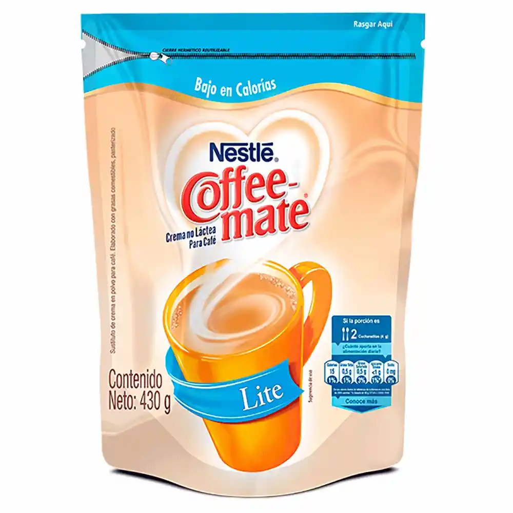 COFFEE-MATE® Lite Crema no láctea Bolsa x 430g