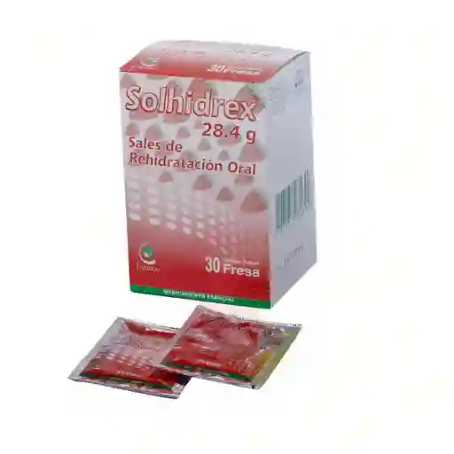 Solhidrex Sales de Rehidratación Oral en Polvo Sabor a Fresa
