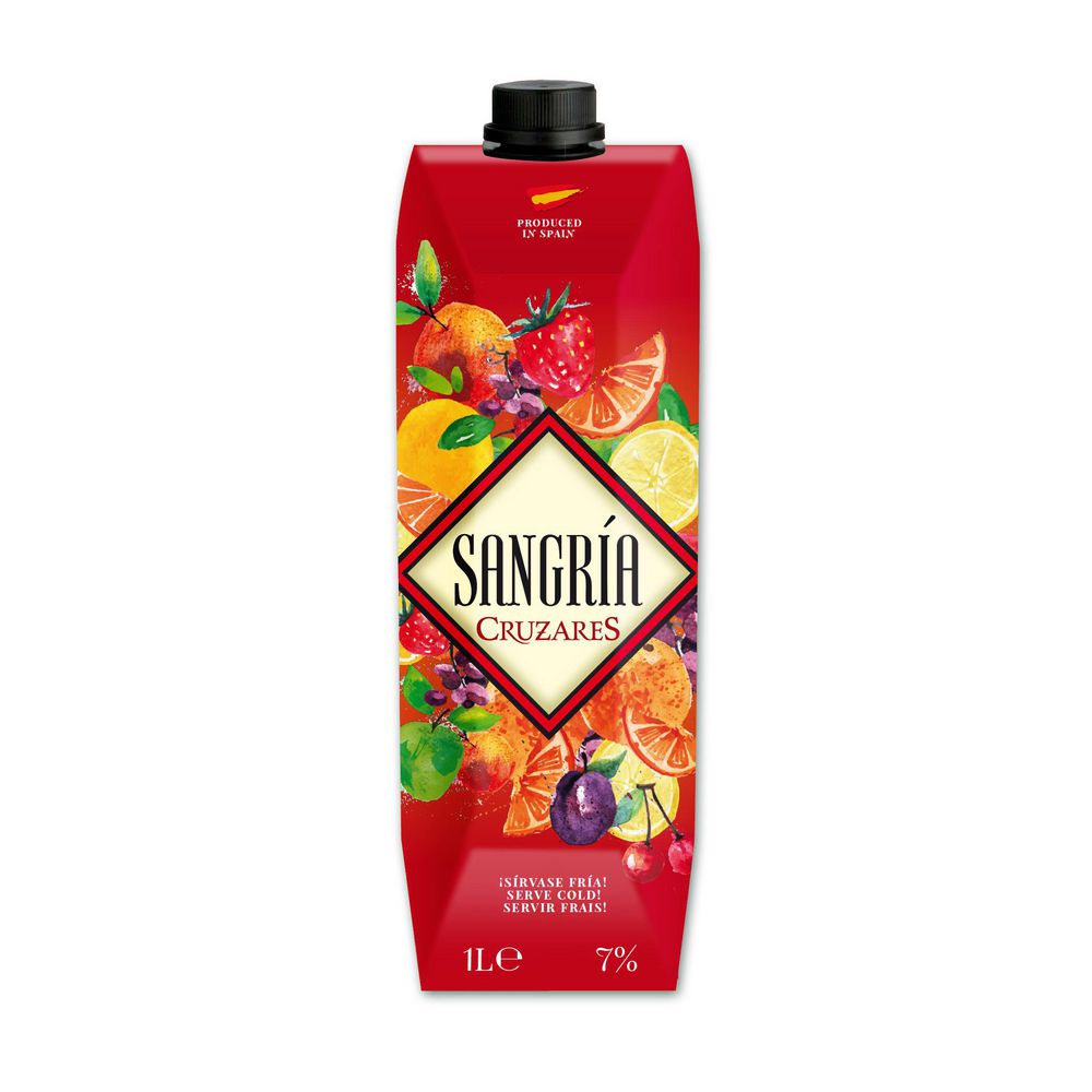 Cruzares Vino Tinto Sangría 1000 ml