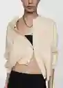 Chaqueta Terra Crudo Talla M Mujer Mango