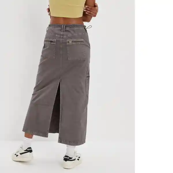 Falda Mujer Gris Talla 0 American Eagle