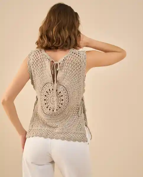 Blusa Tejido Londres Medio Gris Talla S 462G210 Esprit