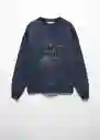 Buzo Sudadera Bold Navy Talla 21 Teen Niñas Mango