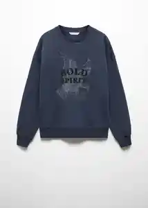 Buzo Sudadera Bold Navy Talla 21 Teen Niñas Mango