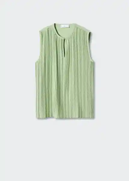 Top Athens-A Verde Talla XS Mujer Mango