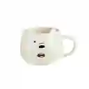 Miniso Mug de Cerámica Polar Mediano Blanco 390 mL