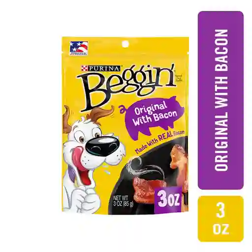 Beggin Snack para Perro Strips Bacon