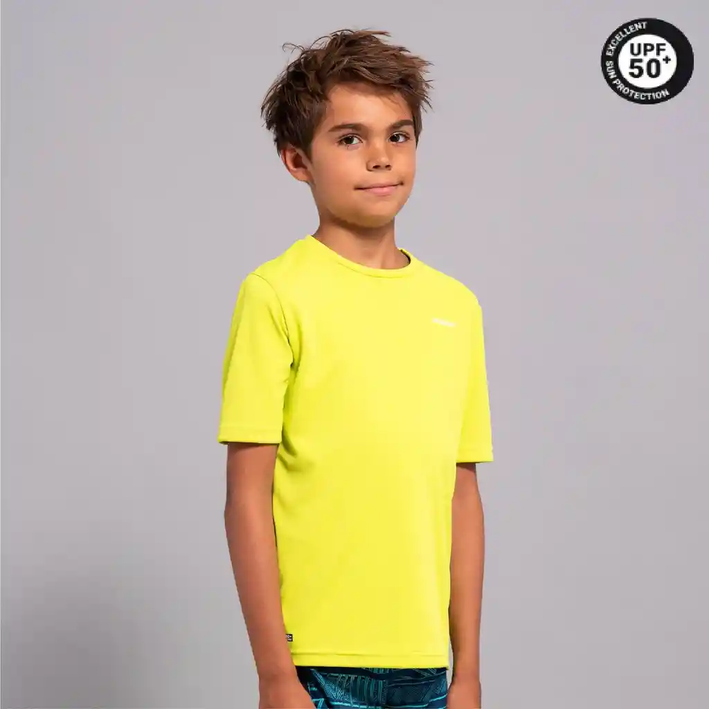 Camiseta Con Protección Solar Para Niños Upf50+ Olaian Verde
