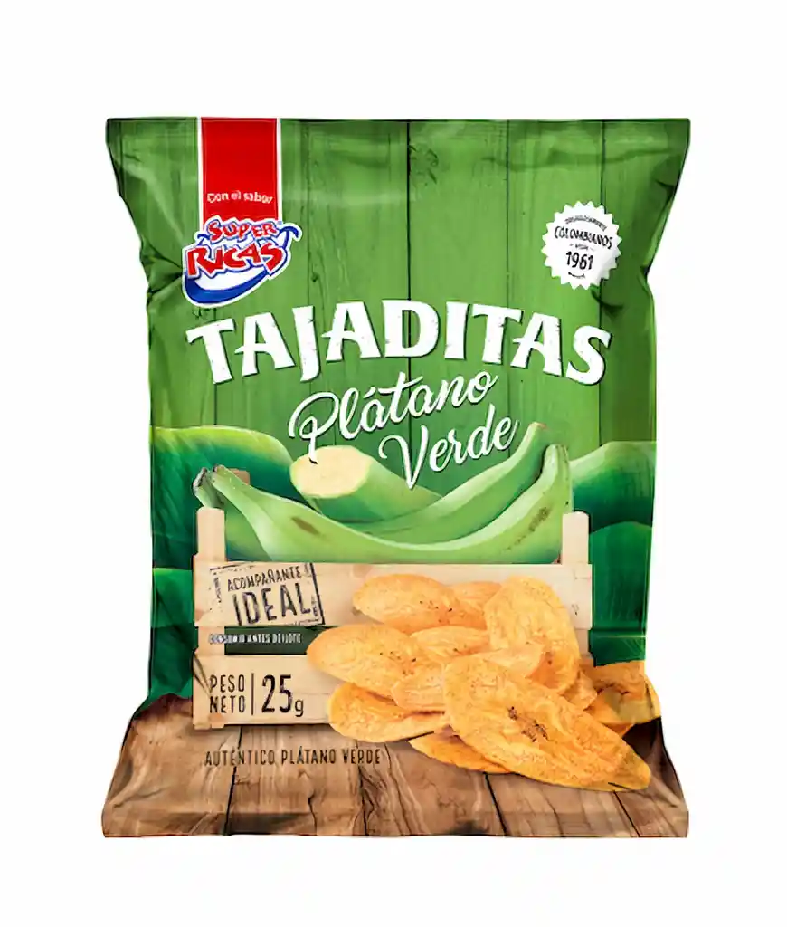 Super Ricas Tajaditas de plátanos verde