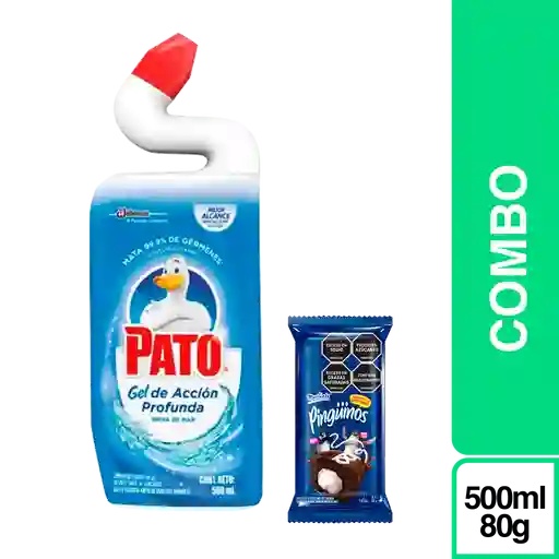 Combo Gratis Pingüino Pastelito + Pato Gel Marina