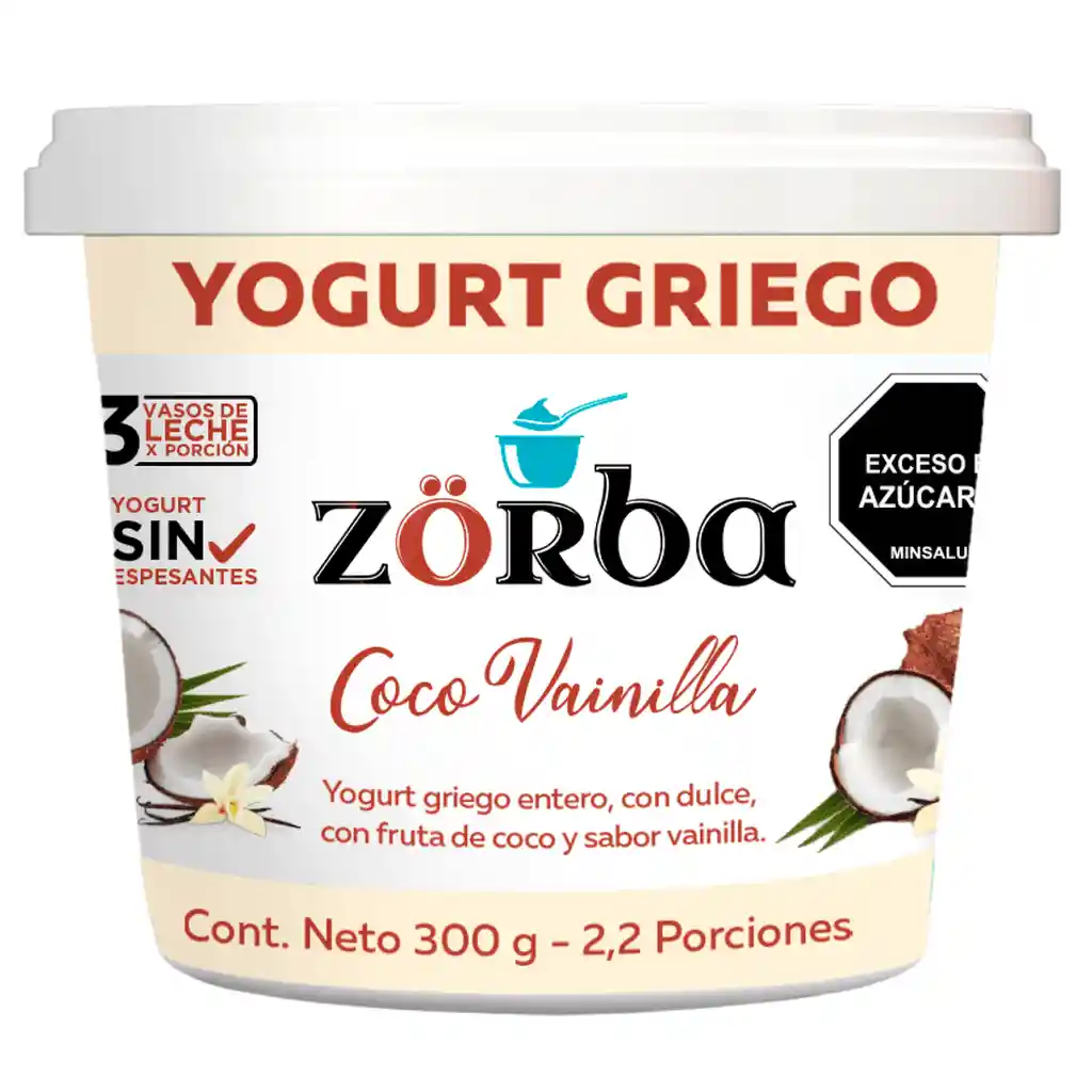 Zörba Yogurt Griego Coco-Vainilla 300 g