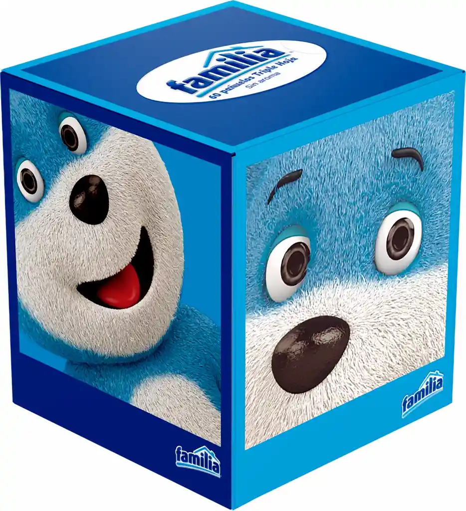 Familia Pañuelos Triple Hoja Cubo Kids