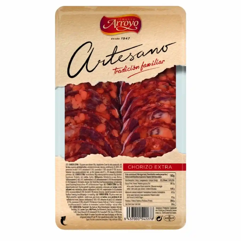 Arroyo Chorizo Extra Lonchas