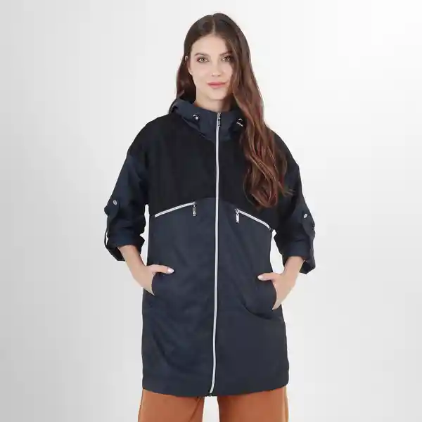 Chaqueta Cuello Alto Manga Larga Negro Talla S 725439