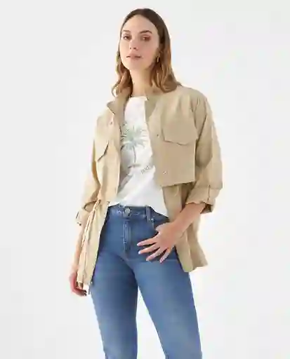 Chaqueta Beige Arcilla Medio Talla M 429F003 Esprit