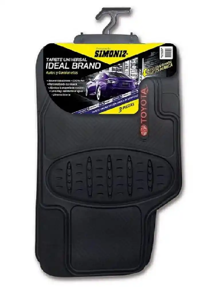 Tapete Universal Toyota Negro Pvc Simoniz 201524